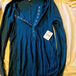 Free People waffle knit thermal